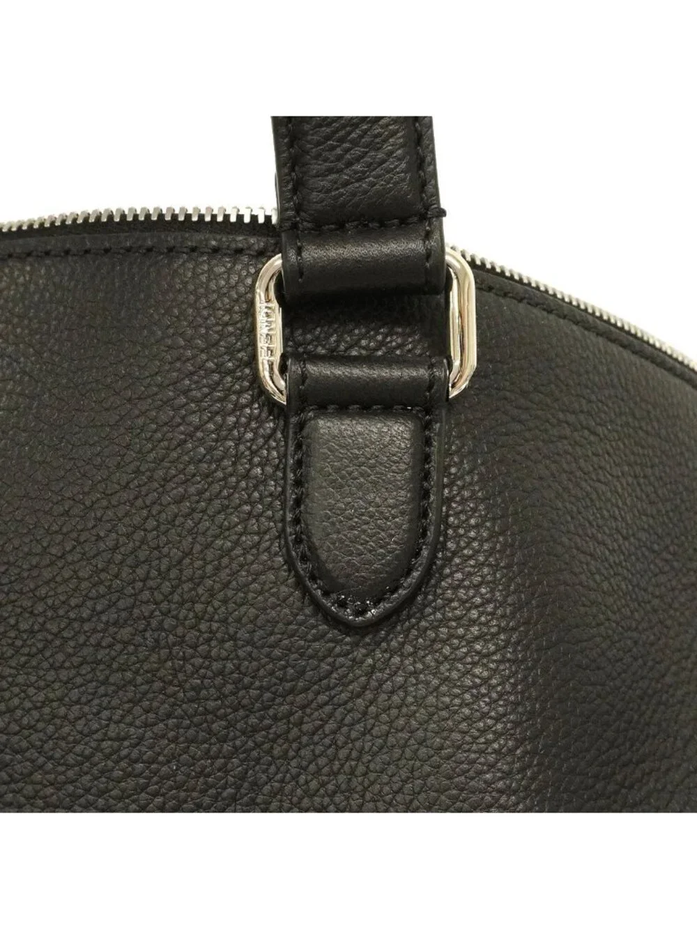 Fendi Boston Bag Louis 45 Duffle Leather Black Silver